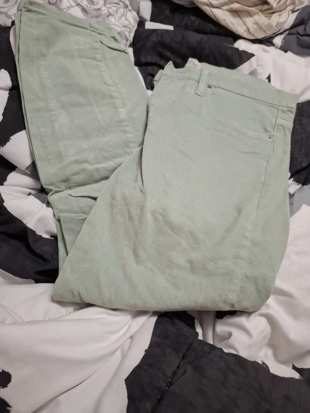 Mint Green Corduroy Jeans
